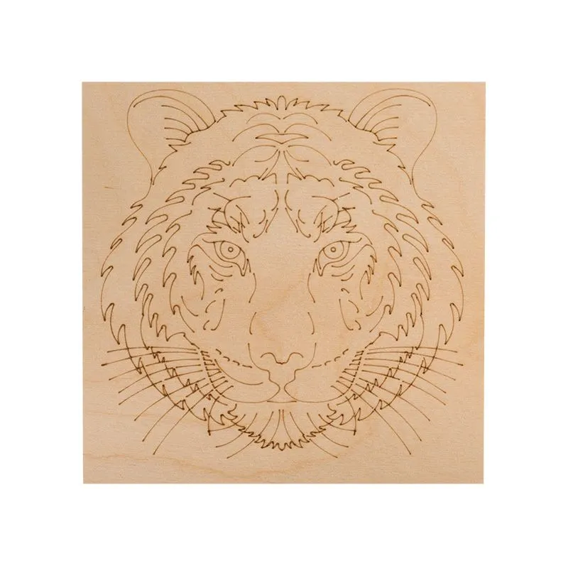 Доски для выжигания «Для мальчиков», 150х150мм, набор 5 шт. (тигр, самолет, машина, парусник, космос) пакет REXANT - Фото 5