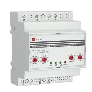 Реле выбора фаз RVF-3 EKF 