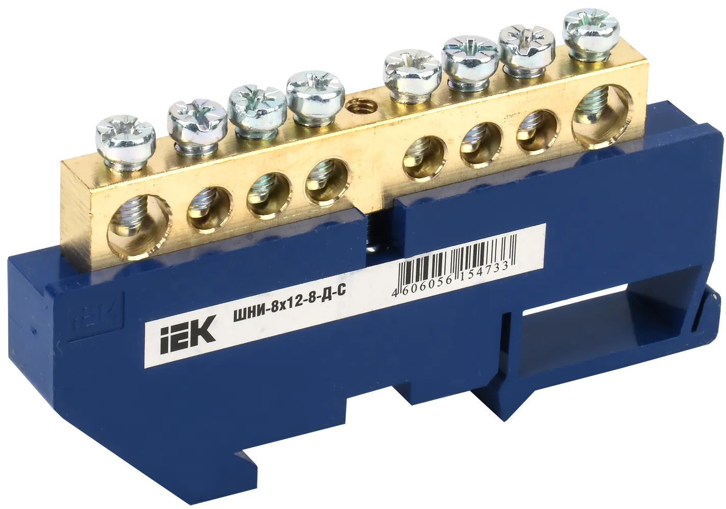 Шина N "ноль" на DIN-изол ШНИ-8х12-8-Д-С IEK