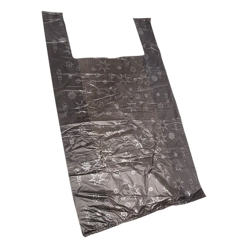 Пакет майка ПНД 38+18*68, 15мкм "Звезды" (100шт./уп)