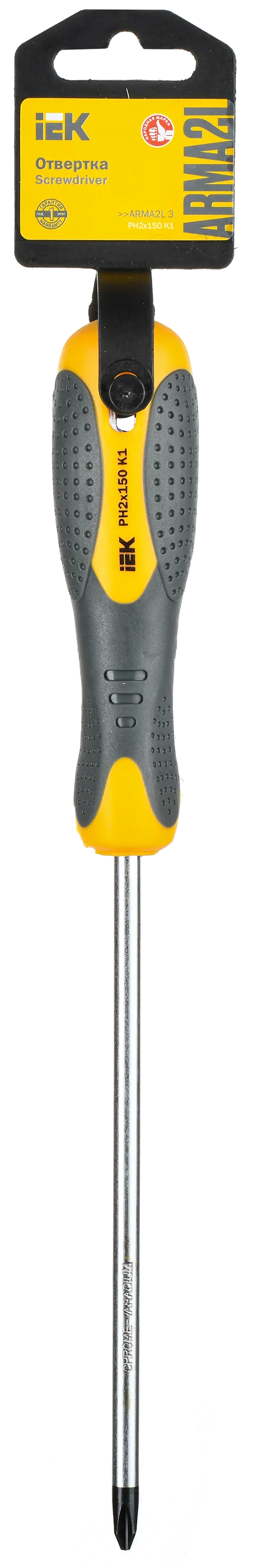 ARMA2L 3 Отвертка PH2х150 K1 IEK - Фото 2