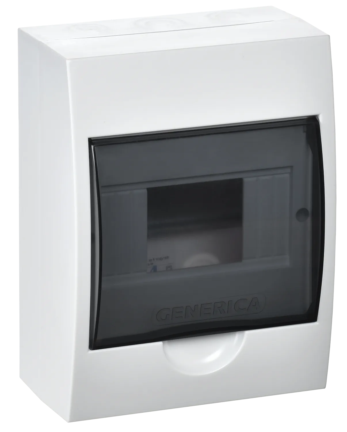 Корпус пластиковый ЩРН-П-6 черная прозрачная дверь IP41 GENERICA MKP12-N-06-41-G