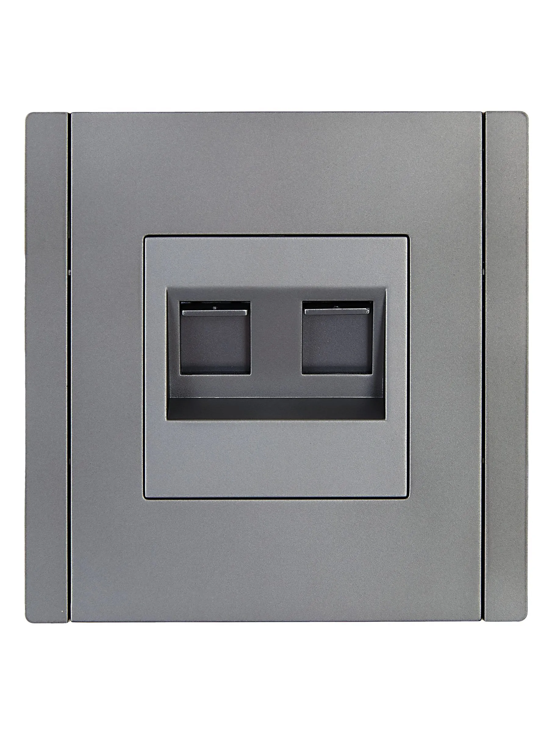 FORTE&PIANO Розетка компьютерная двойная RJ45 кат.5E FP533 сталь IEK - Фото 5