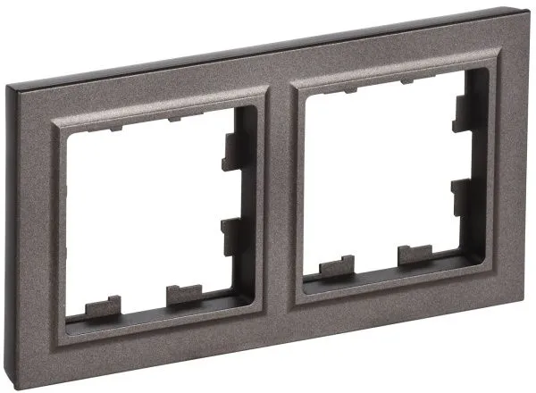 BRITE Рамка 2-местная IP44 РУ-2-БрТБ-44 темная бронза IEK BR-M22-44-K45
