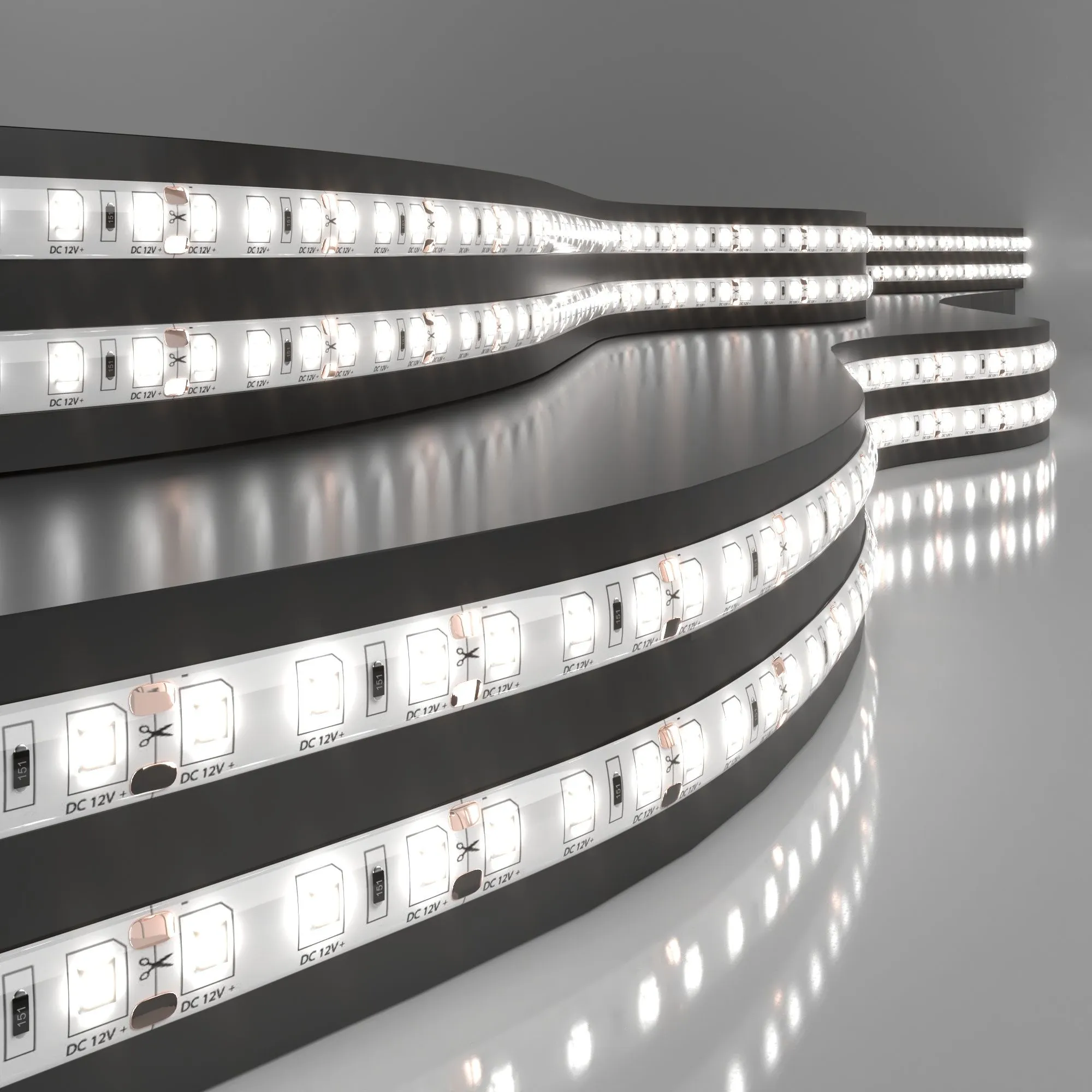 Лента светодиодная 12V 9,6W 120Led 2835 IP65 дневной белый, 5м Elektrostandard