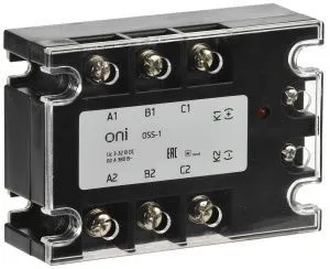 Реле твердотельное OSS-1 60А 380В AC 3-32В DC ONI 