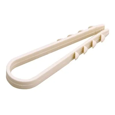 Дюбель-хомут нейлоновый 11-18 мм, белый (100 шт/уп) PROconnect - Фото 2