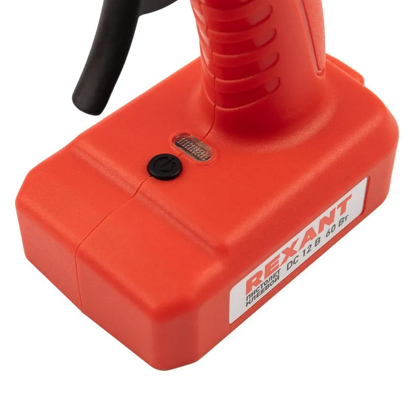 Пистолет клеевой, 60Вт, Ø11мм, ЭКСПЕРТ, аккумуляторный, коробка REXANT - Фото 5