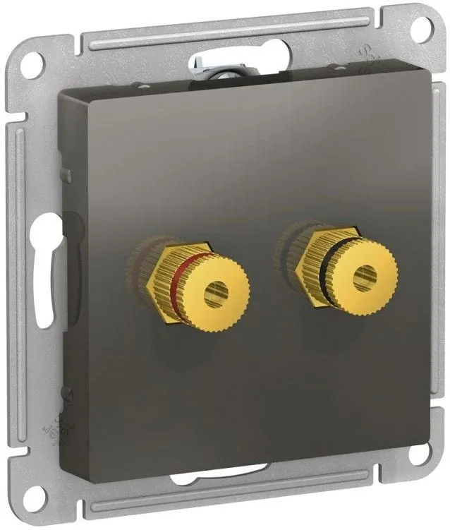 Розетка аудио 2-м AtlasDesign сталь SE ATN000987