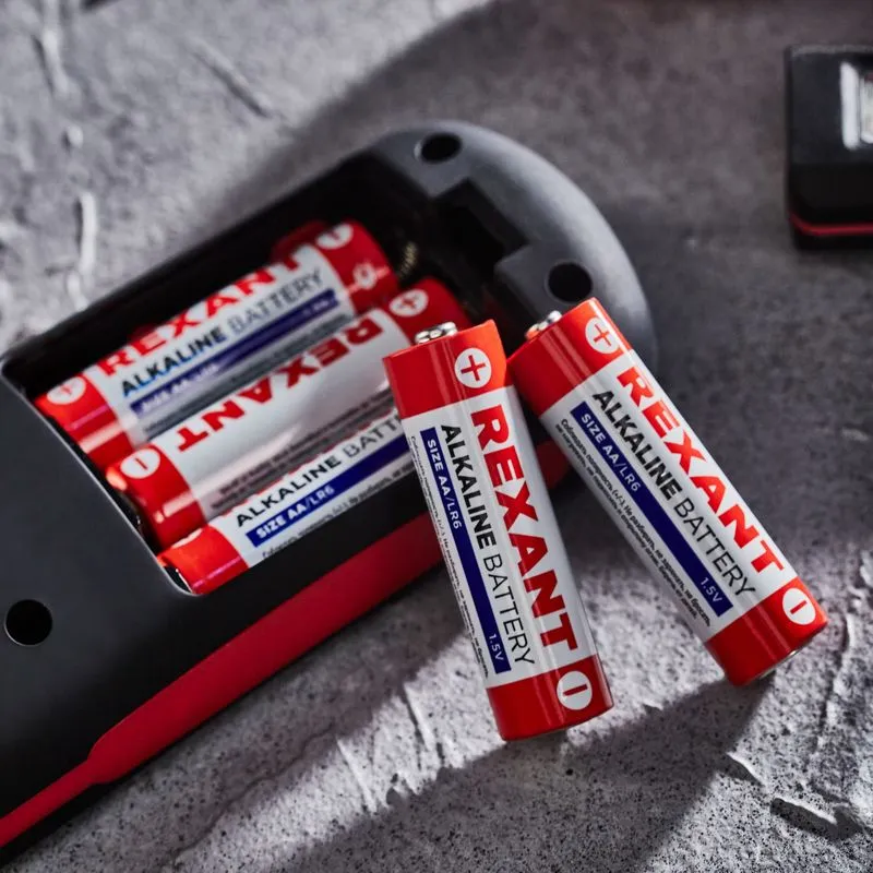 Батарейка алкалиновая AA/LR6, 1,5В, 24 шт, блистер REXANT - Фото 2