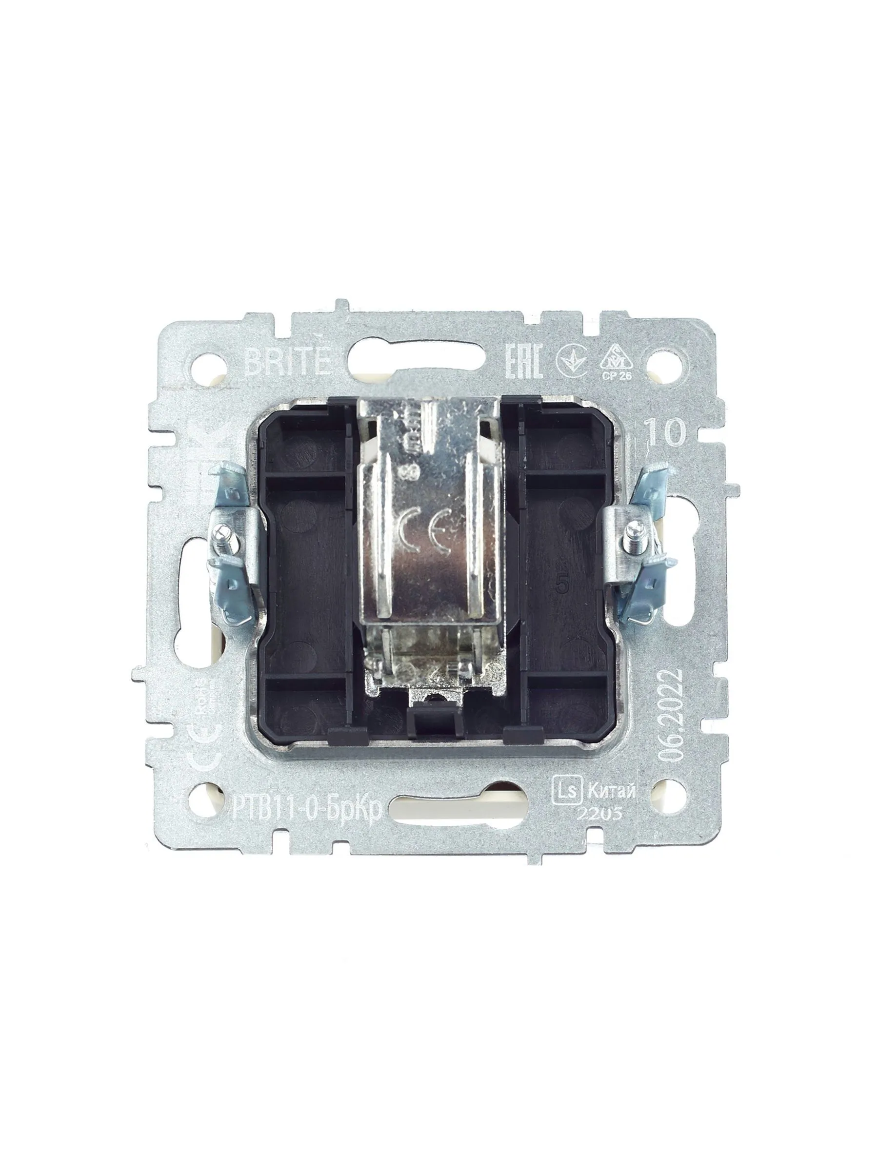 BRITE Розетка TV оконечная РТВ11-0-БрКр бежевый IEK - Фото 4