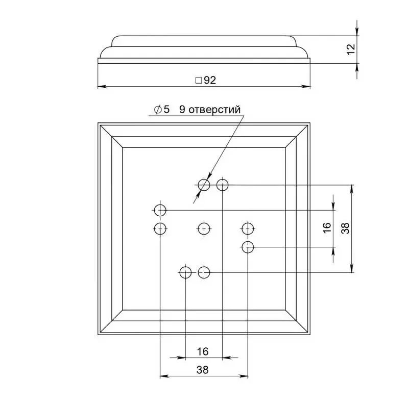 Подложка одноместная "Престиж", цвет - венге, ТМ "МезонинЪ" GE70716-36 - Фото 2