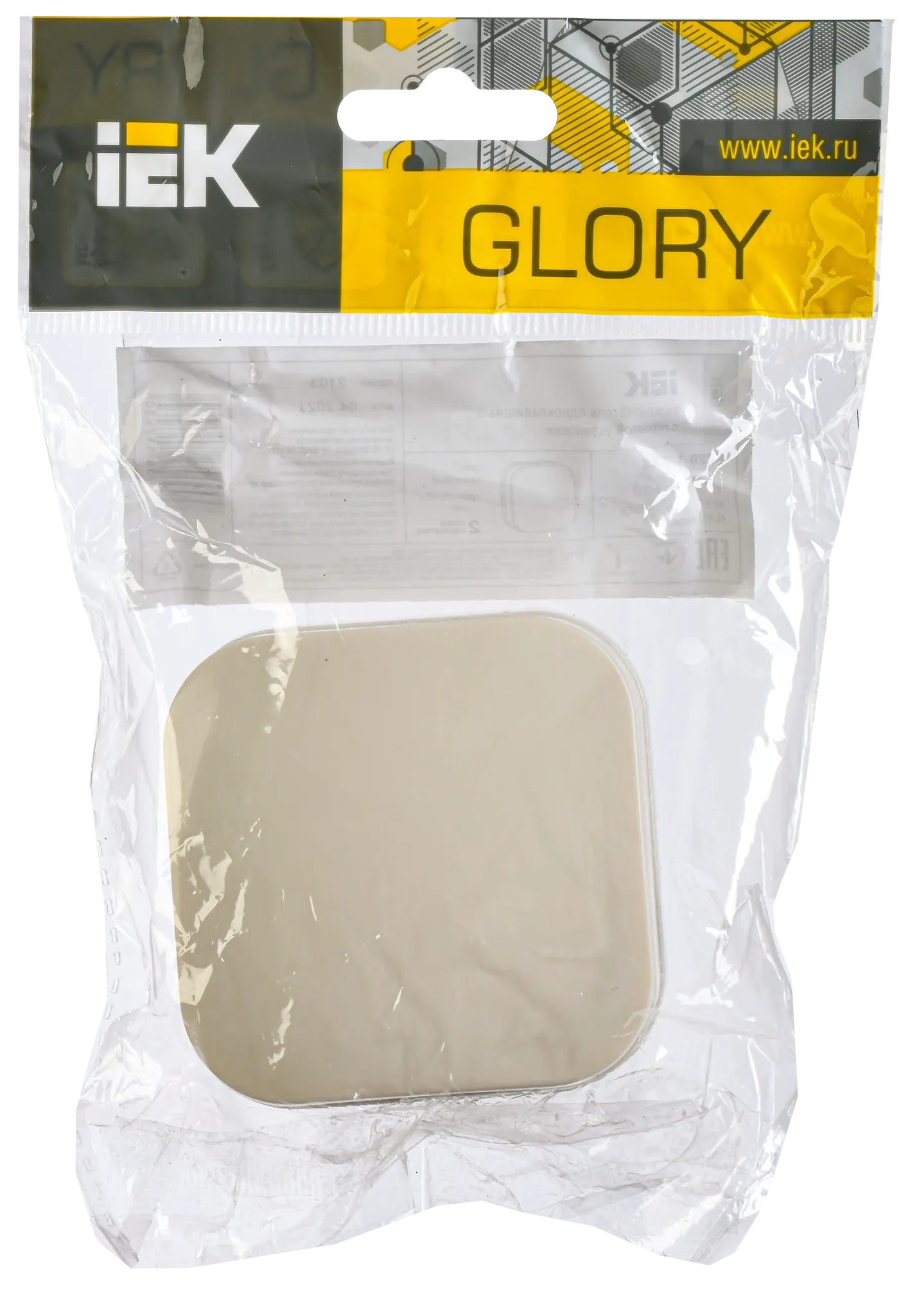 GLORY Выключатель 1-клавишный для открытой установки ВС20-1-0-ХК кремовый IEK - Фото 2