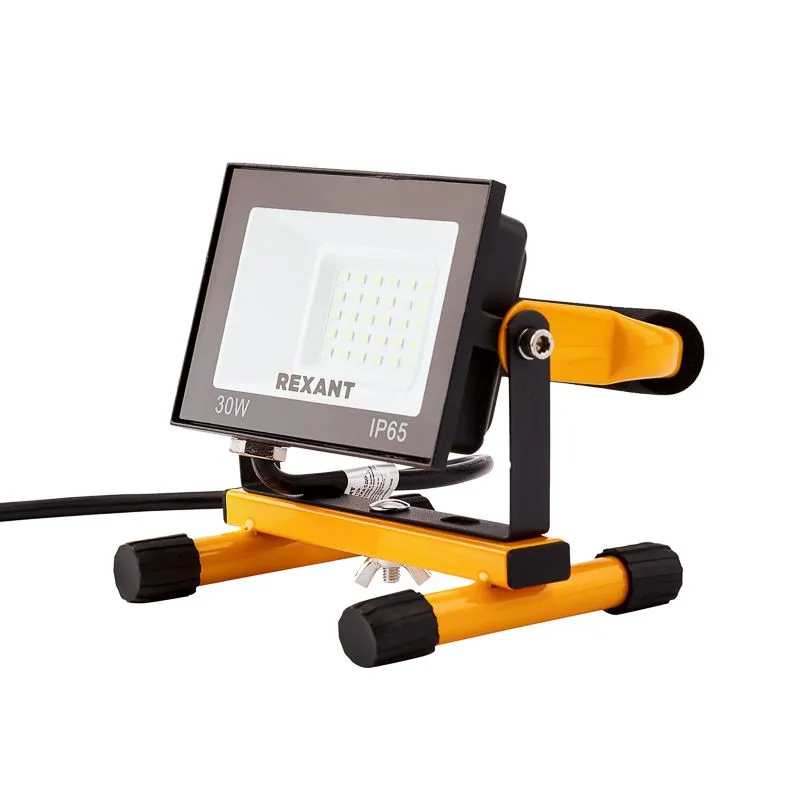 Прожектор-переноска СДО-EXPERT 30Вт 2400Лм 6500K со шнуром 2м и евровилкой REXANT - Фото 2