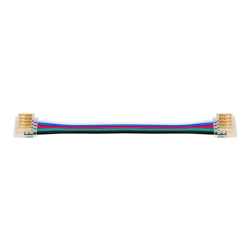 Коннектор WOLTA WLS-5PIN-RGBW-12MM-2 выводной/последовательный для ленты SMD RGBW шириной 12мм, провод 10см. Цена за 1 шт., мин. кратность 3 шт. WLS-5PIN-RGBW-12MM-2