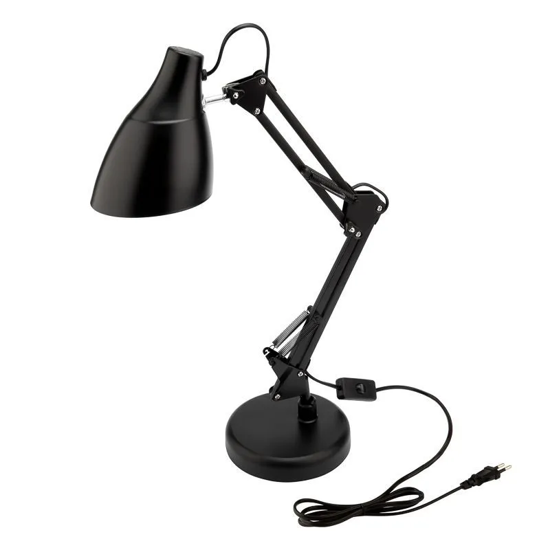 Светильник настольный REXANT Рубикон на металлической стойке с основанием, с цоколем Е27, 60 Вт, цвет антрацит 603-1010