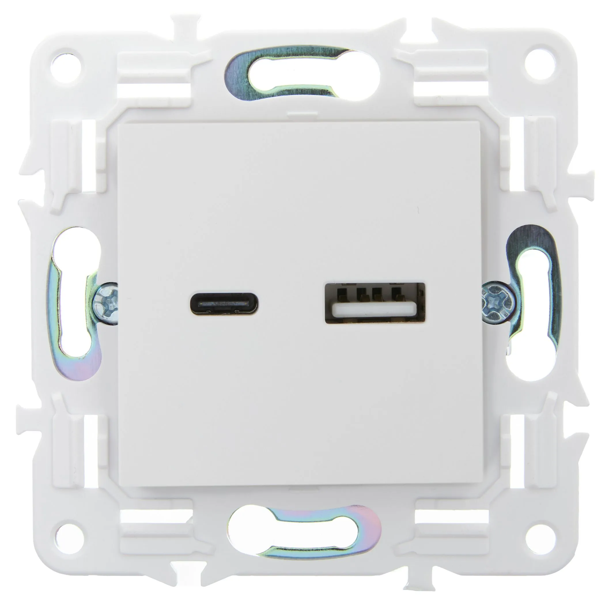 SKANDY Розетка USB A+C 3,1А SK-R14W арктический белый IEK для электромонтажа - Фото 5