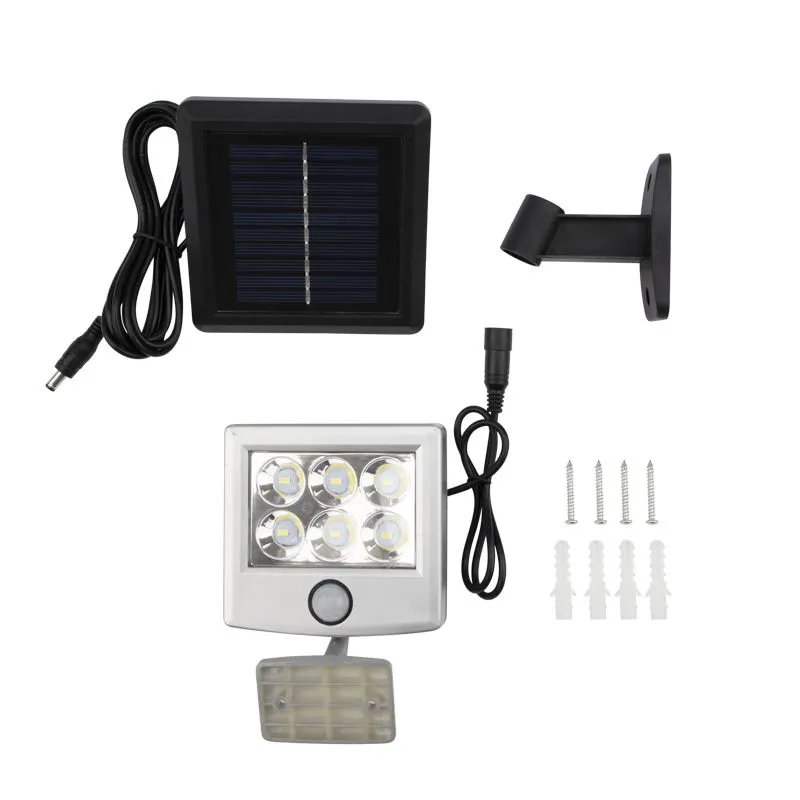 Светильник прожекторный 4000К, поворотный с аккумулятором и выносной солнечной панелью LAMPER - Фото 2