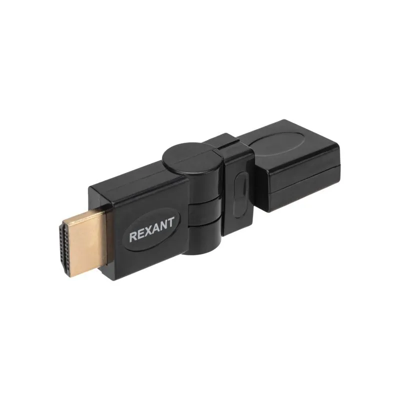 Переходник штекер HDMI - гнездо HDMI, поворотный REXANT 17-6813
