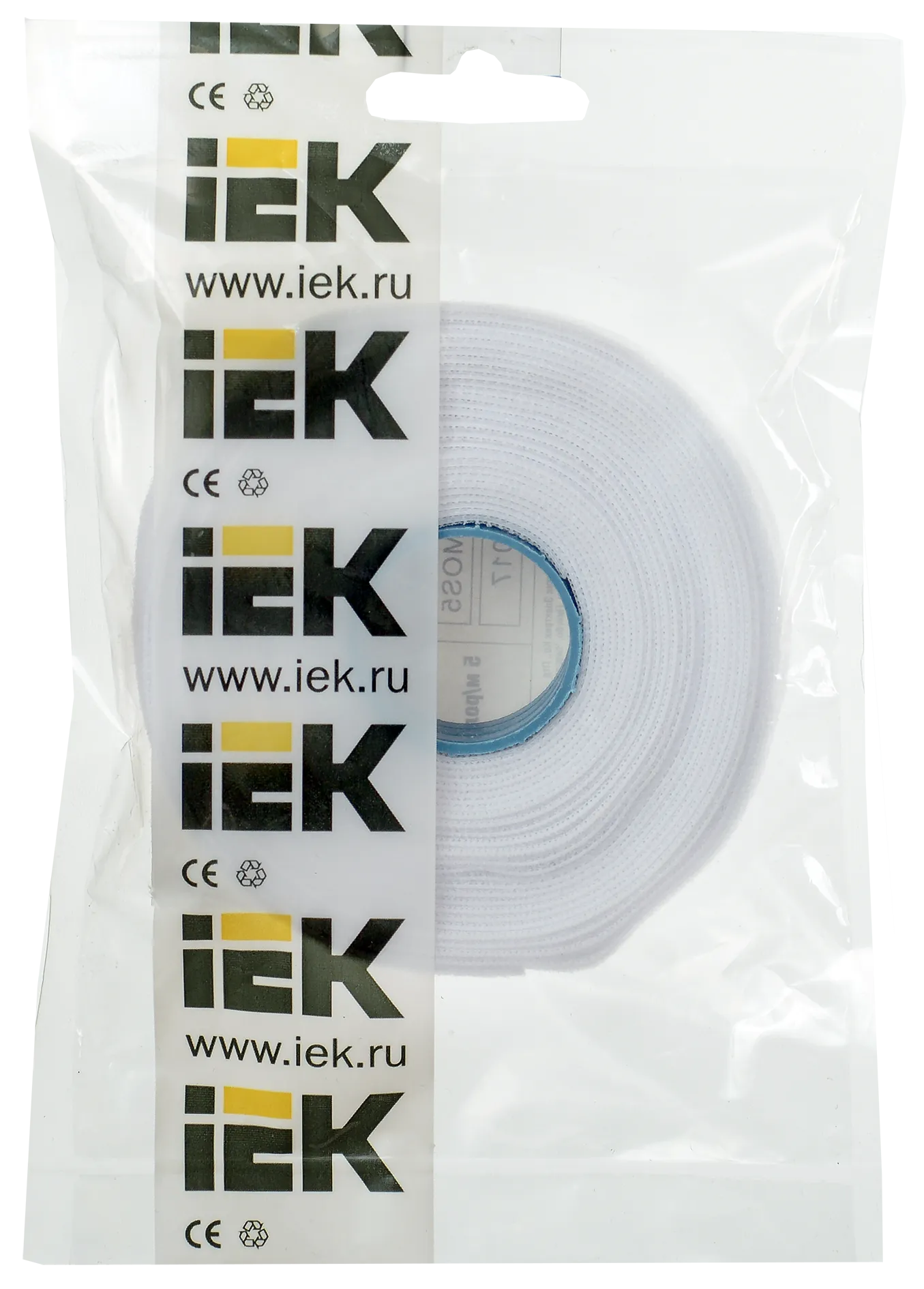 Хомут-липучка ХКл 20мм белый (5м/ролл) IEK - Фото 2