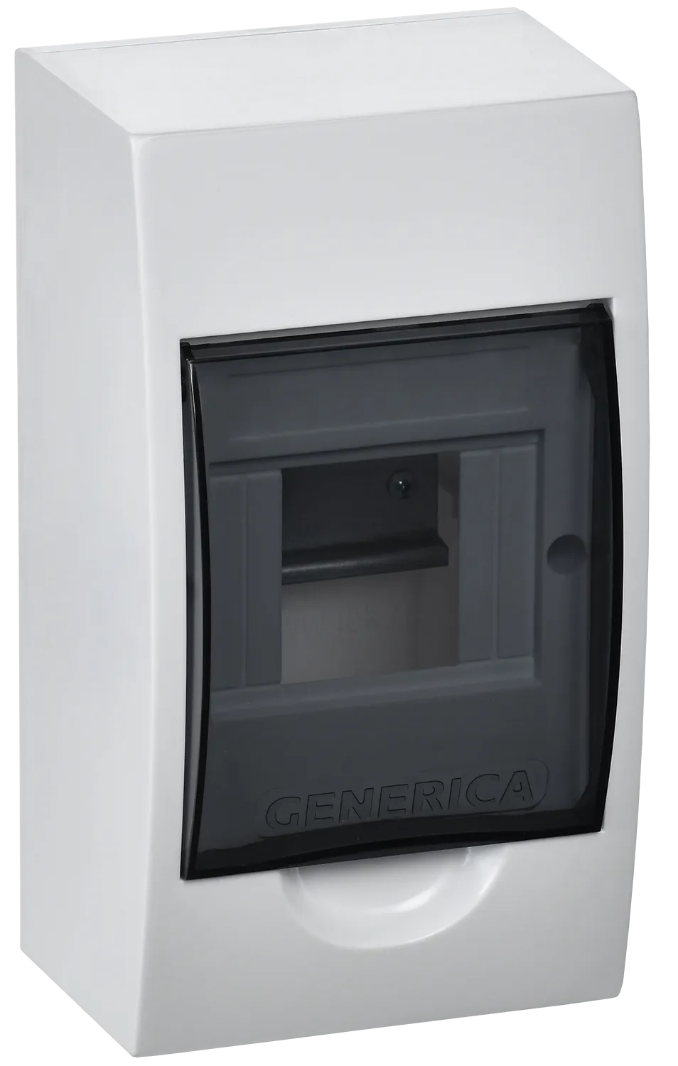 Корпус пластиковый ЩРН-П-4 черная прозрачная дверь IP41 GENERICA MKP12-N-04-41-G
