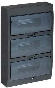KREPTA 3 Корпус пластиковый ЩРН-П-36 IP41 черный IEK MKP12-N-36-41-K02