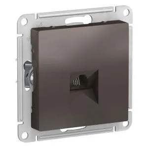 Розетка телефонная 1-м СП AtlasDesign RJ11 механизм мокко SE ATN000681 1240382