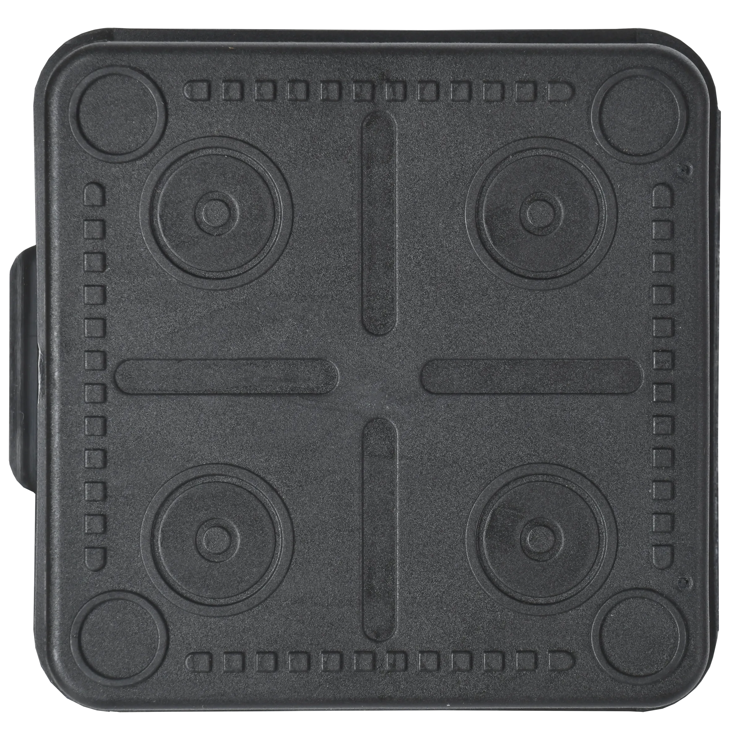 Коробка распаячная КМ41256 для открытой проводки с откидной крышкой безгалогенная (HF) 100х100х50мм IP54 8 гермовводов черная (RAL 9005) IEK - Фото 5