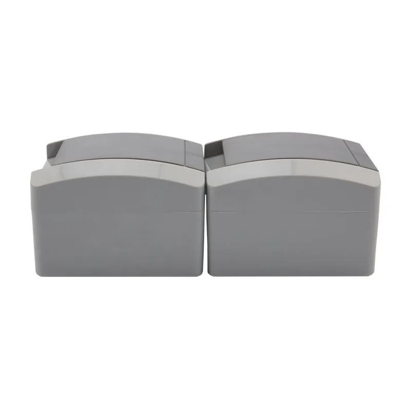 Блок вертикальный 2 розетки (керамика) INDUSTRIAL IP54 с/з, о/у, серый KRANZ - Фото 2