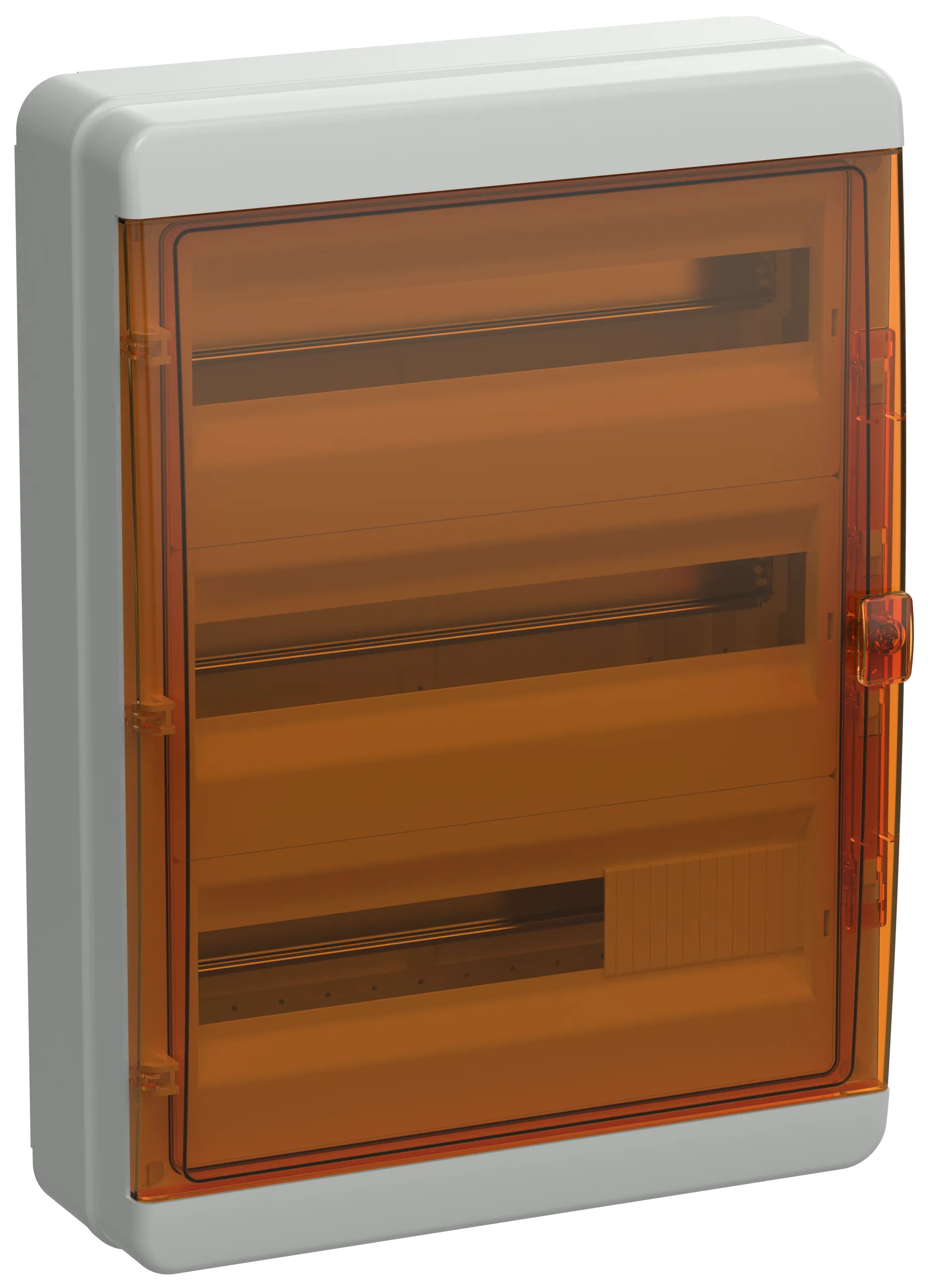 TEKFOR Корпус пластиковый КМПн-54 IP65 оранжевая прозрачная дверь IEK для защиты электрооборудования