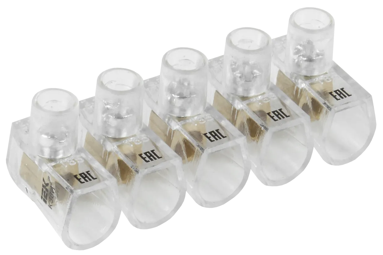 Зажим винтовой концевой изолированный КЗВИ 2,5мм2 (5x1) IEK