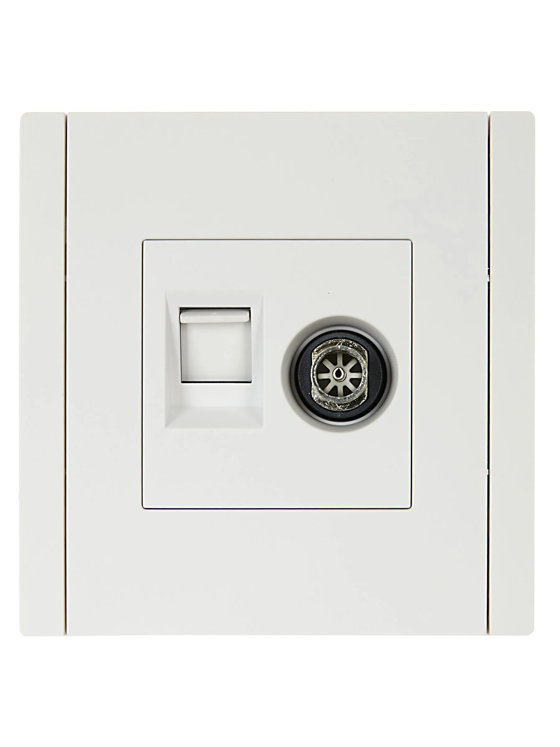 FORTE&PIANO Розетка двойная TV+RJ45 кат.5E FP236 белый IEK - Фото 3