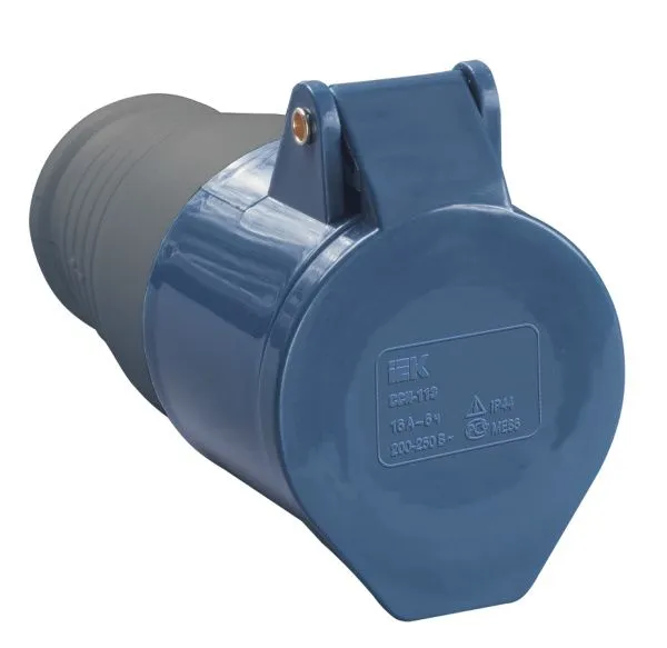 Розетка переносная ССИ-223 2P+PE 32А 200-250В IP44 IEK 