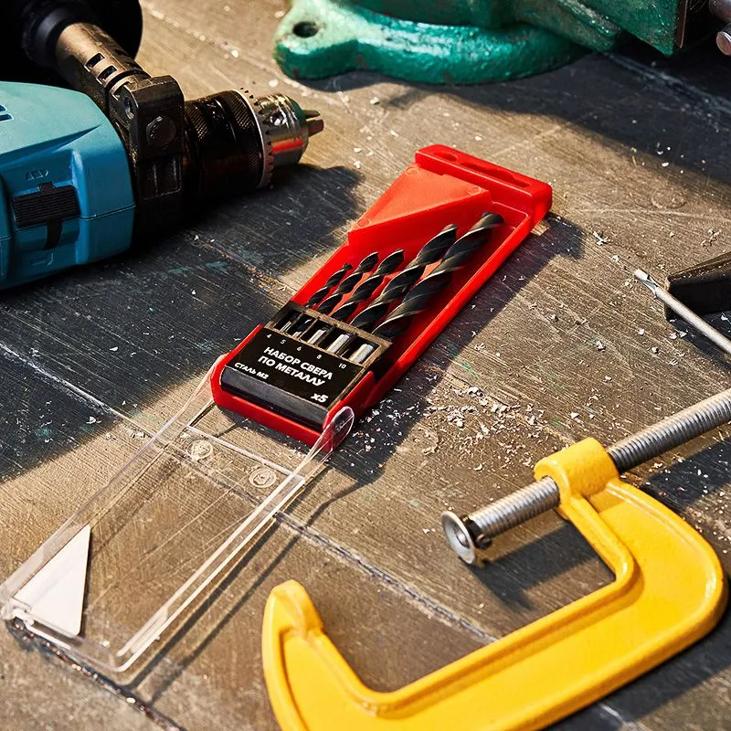 Набор сверл по металлу, (HSS) диаметр 4,0-10,0мм, 5 шт. KRANZ - Фото 2