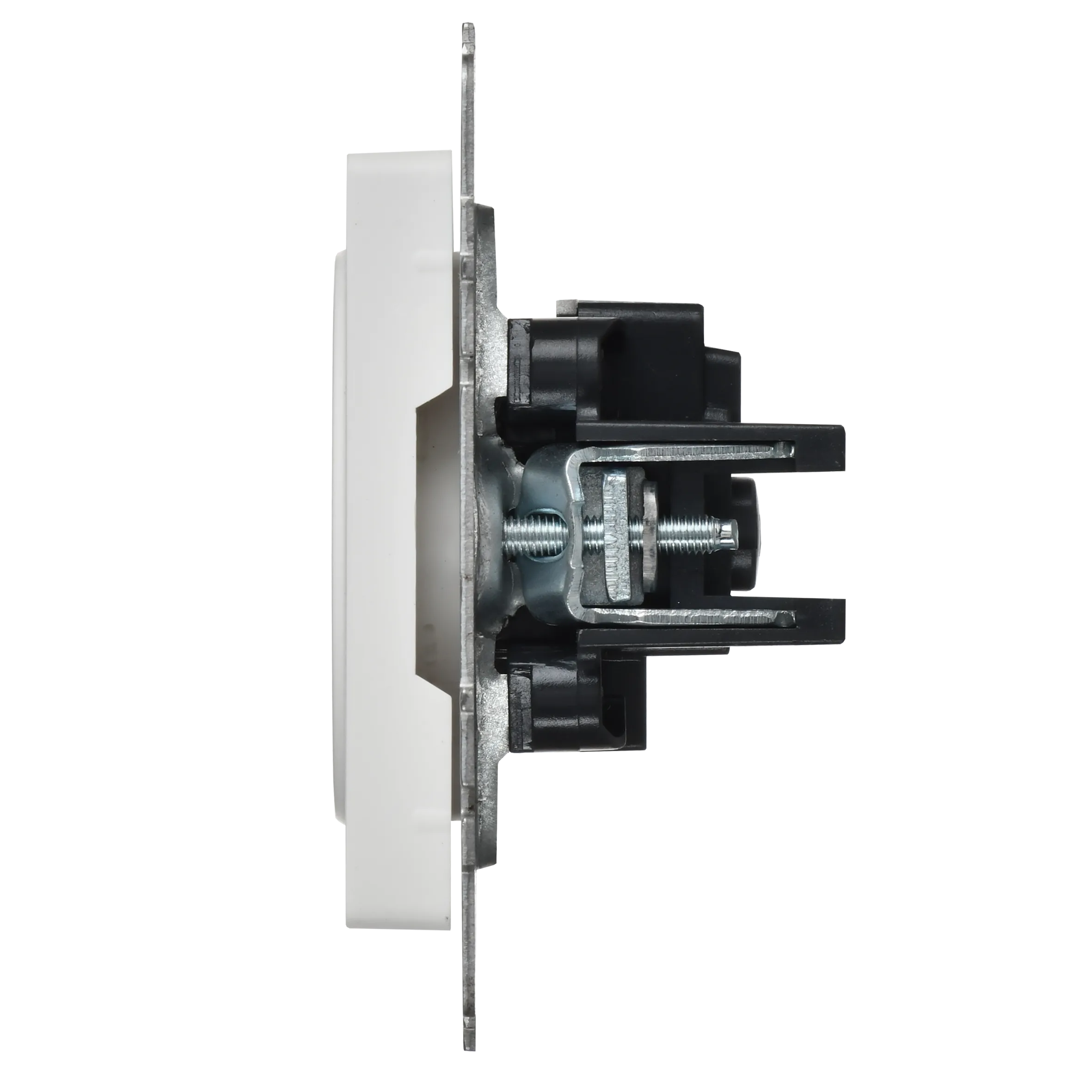 BRITE Розетка 1-местная без заземления с защитными шторками 10А РСш10-2-БрАБ арктический белый IEK - Фото 3