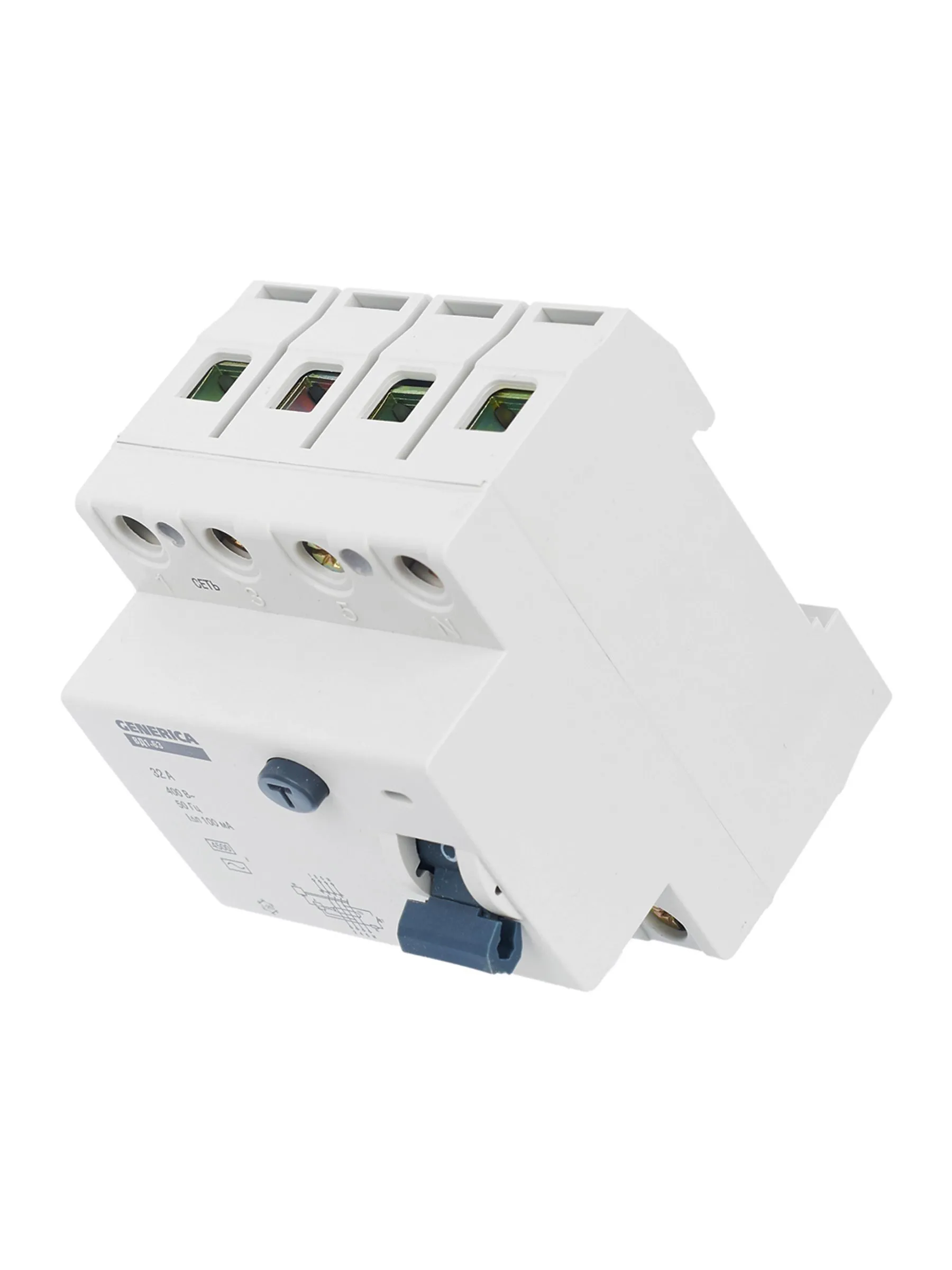 Выключатель дифференциальный (УЗО) ВД1-63 4Р 32А 100мА GENERICA - Фото 3