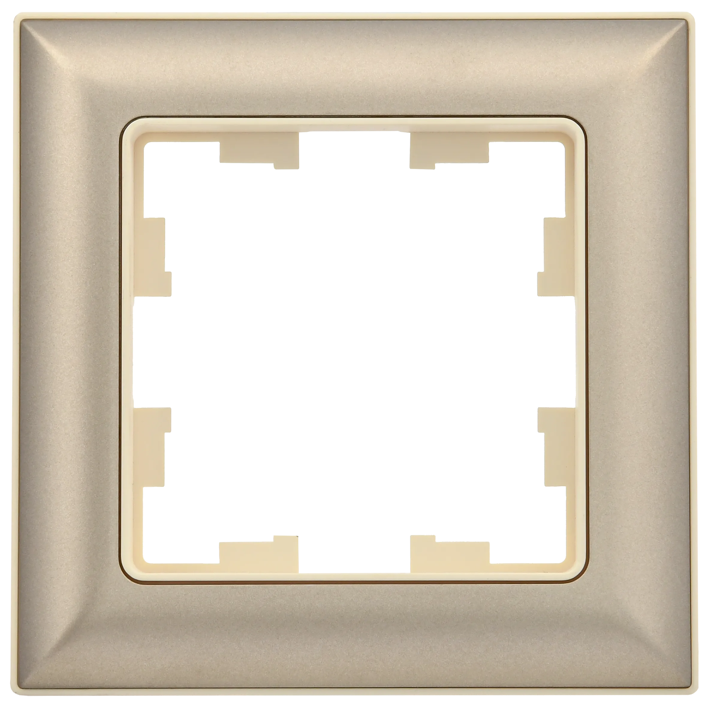 BRITE Рамка 1-местная РУ-1-Бр бежевый/шампань IEK - Фото 6