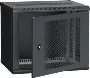 ITK Шкаф настенный LINEA W 9U 600х450мм дверь перфорированная RAL 9005 LWR5-09U64-PF
