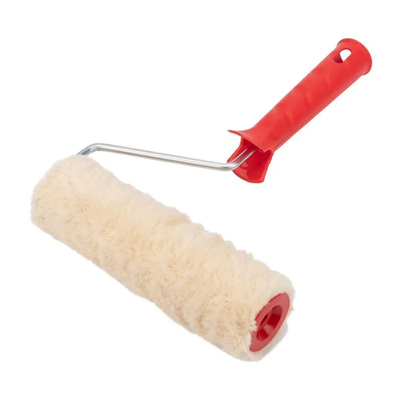 Валик «Натуральный мех» бесшовный, ворс 12 мм, ширина ролика 180 мм, Ø 42 мм, бюгель 6 мм REXANT 89-0035