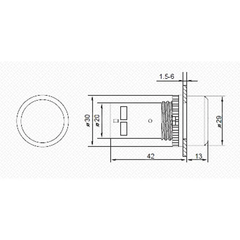 Кнопка EB22 возвратная красная NO+NC 300 В - Фото 5