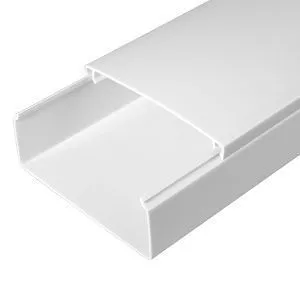 Кабель-канал белый 2-й замок в п/э 100х40 мм (8 м/уп) Промрукав