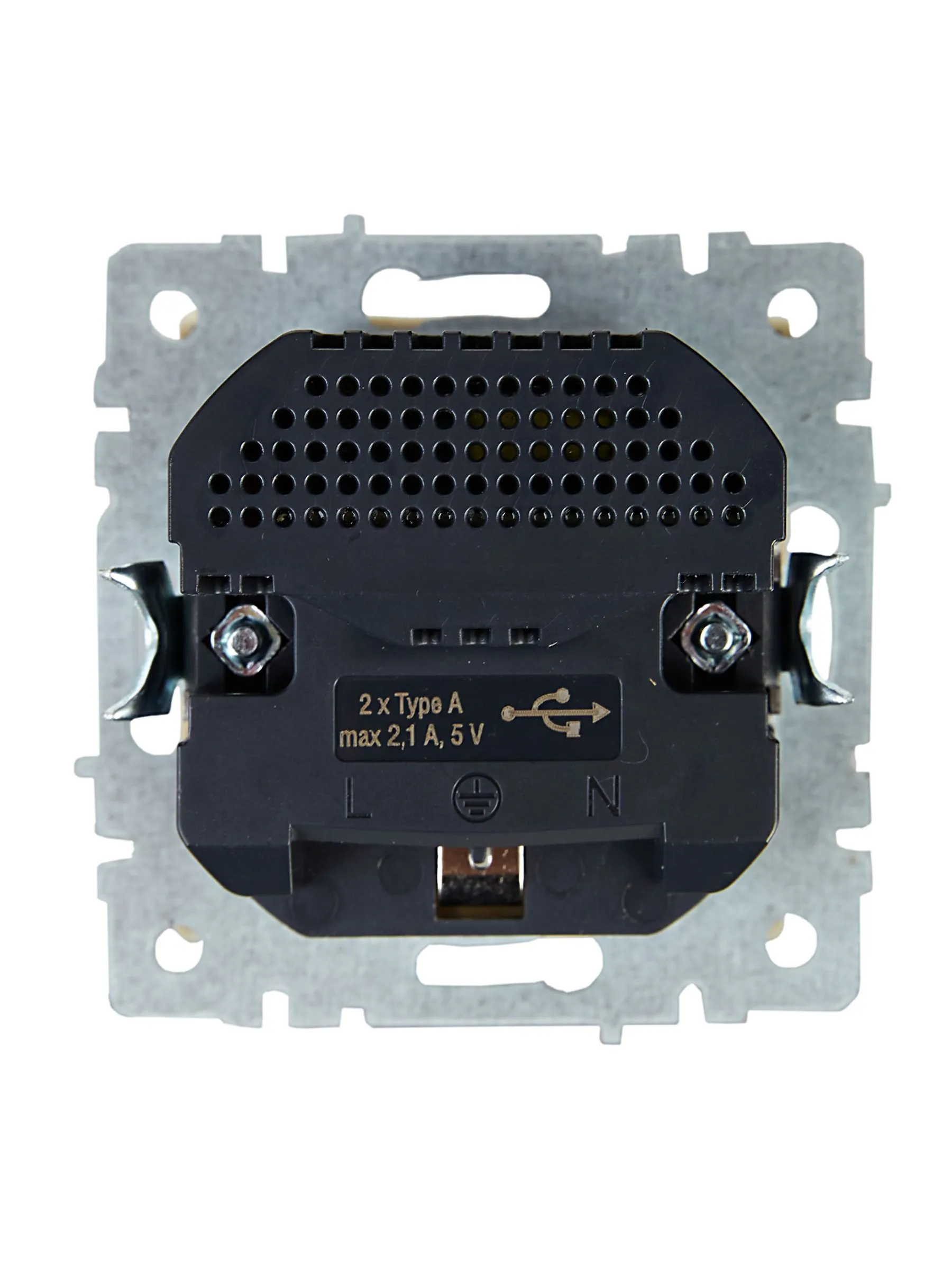 BRITE Розетка 1-местная с заземлением с защитными шторками 16А с USB A+A 5В 2,1А РЮш10-1-БрКр бежевый IEK - Фото 7