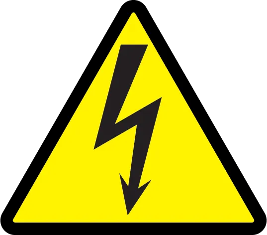 Самоклеящаяся этикетка 25х25х25мм символ "Молния" IEK YPC30-MOLNI-1-100