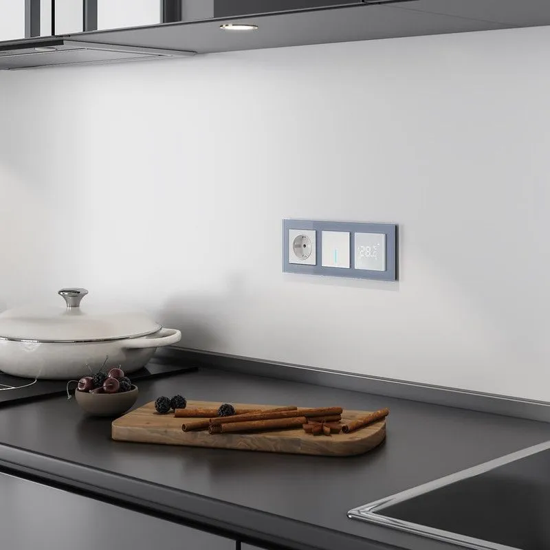 Сенсорный терморегулятор для теплого пола Wi-Fi (белый) Werkel - Фото 5