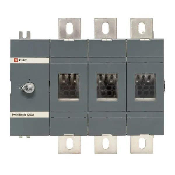 Рубильник 1250A 3P без рукоятки управления TwinBlock EKF - Фото 2