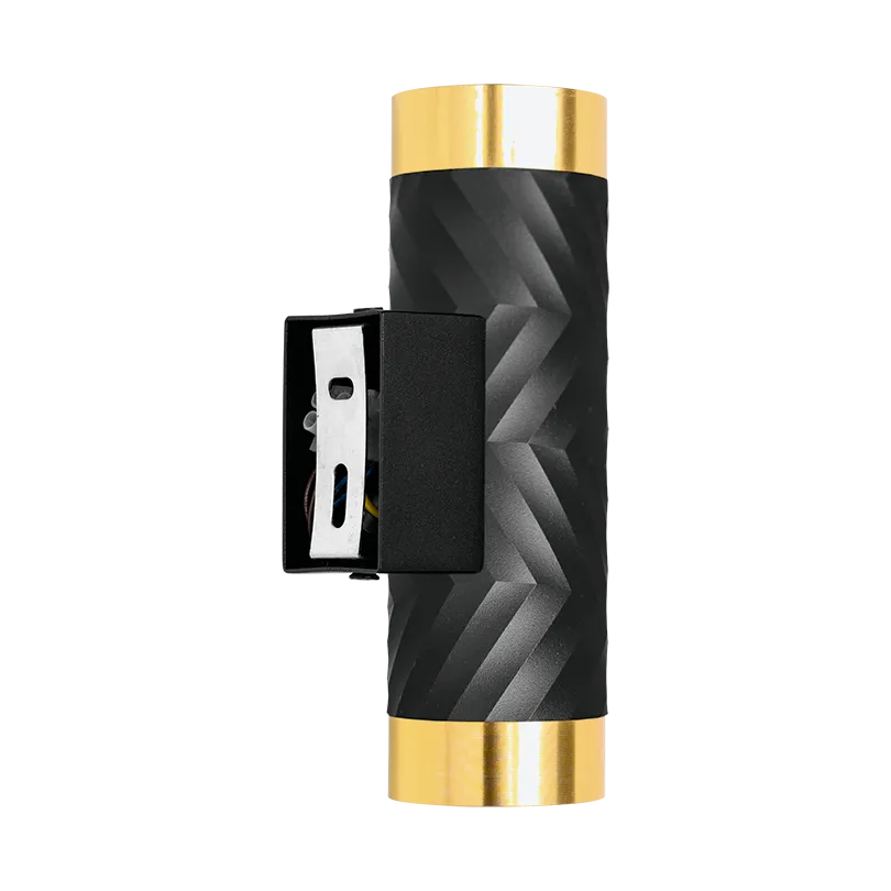 Накладной светильник WOLTA WSL-GU10/W09BG IP20 под лампу GU10 Чёрный/золото LINEA D55x170 1/30 - Фото 6