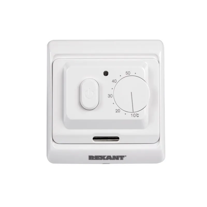 Терморегулятор механический с датчиком температуры пола и воздуха (3680 Вт) REXANT 51-0530