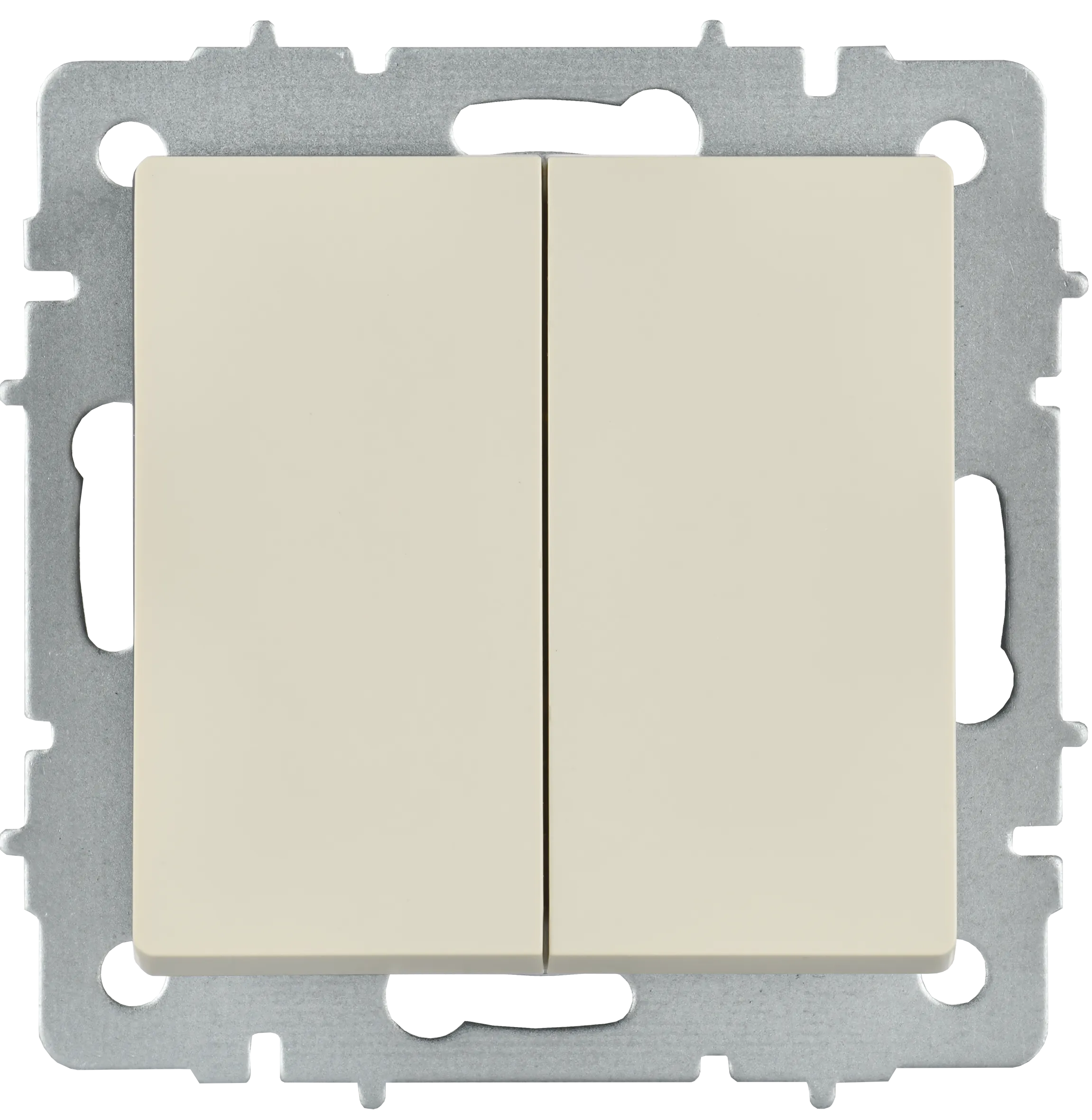 BRITE Выключатель 2-клавишный перекрестный 10А ВС10-2-3-БрКр бежевый IEK - Фото 5