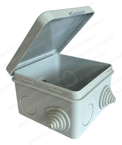 Коробка распаячная для о/п 80х80х50мм, IP54, 7 входов, (45шт) - КМ-209