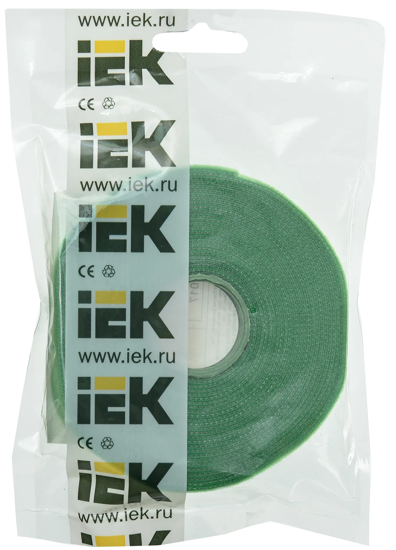 Хомут-липучка ХКл 16мм зеленый (5м/ролл) IEK - Фото 2